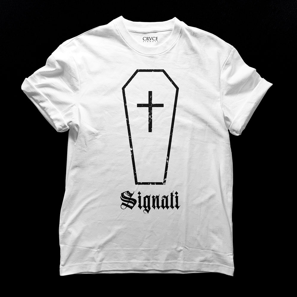 
            
                Load image into Gallery viewer, Coffin Tee by CRUCIFIX
            
        