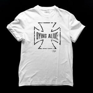 
            
                Load image into Gallery viewer, Dying Alive Tee by CRUCIFIX
            
        